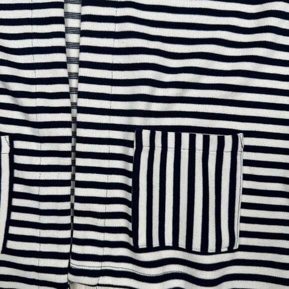 Jane and Delancey Stripe Knit Preppy Nautical Open Front Cardigan Sweater XL - Picture 5 of 14